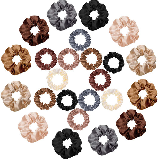 WILLBOND vibrant color array of scrunchies for outfit coordination