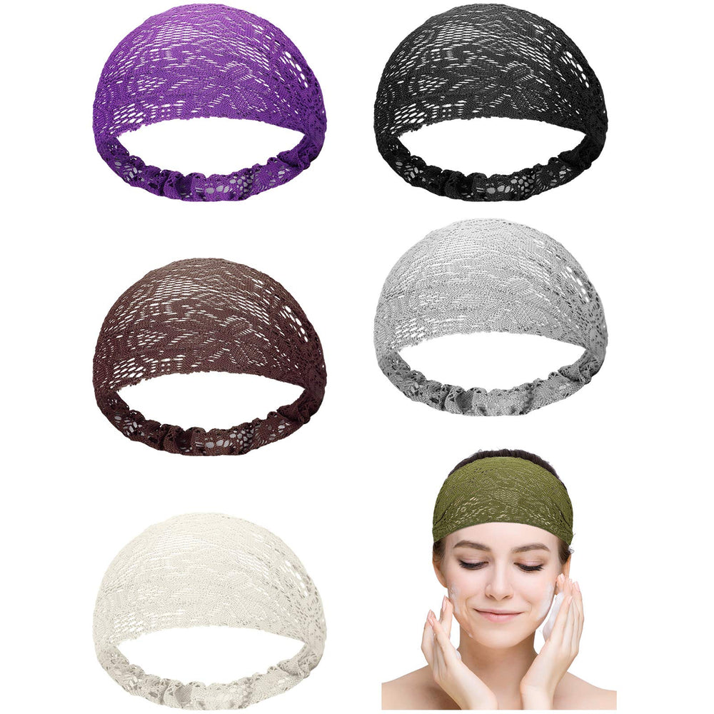 WILLBOND flat lay showing six colored headbands for versatile styling