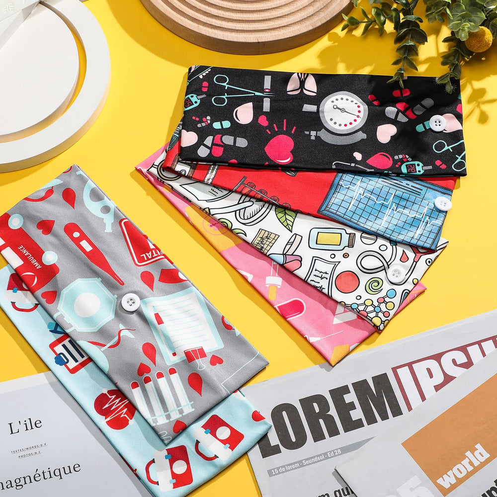 WILLBOND flat lay of six patterned headbands illustrating style options