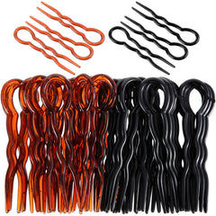 WILLBOND front pack of 48 U-shaped hair pins showing color selection and quantity benefit
