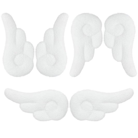 WILLBOND front view of three pairs angel wing clips shows cute gift-ready look
