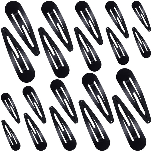 WILLBOND front view of black barrette pack showing all sizes, versatile styling