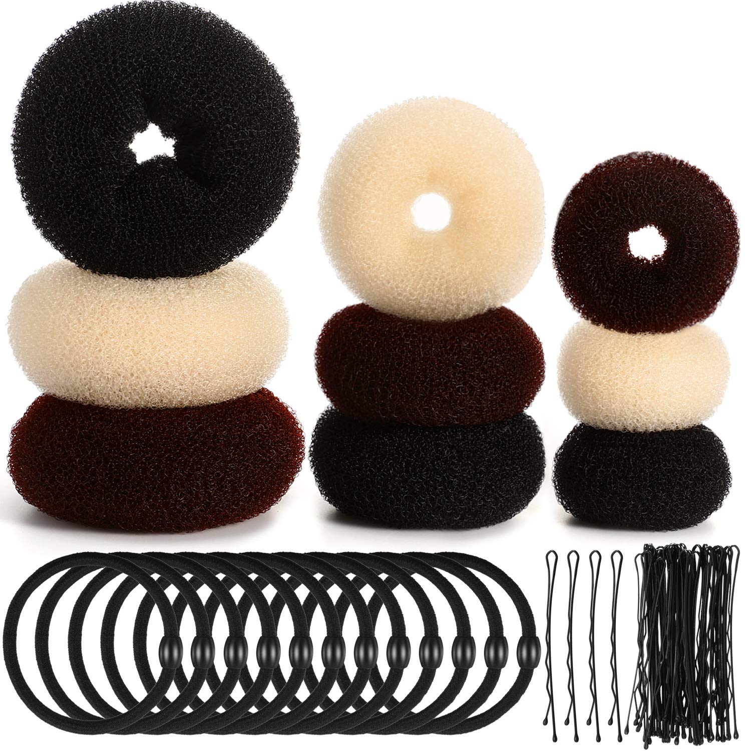 WILLBOND front packaging showing full bun maker set and accessories for easy styling