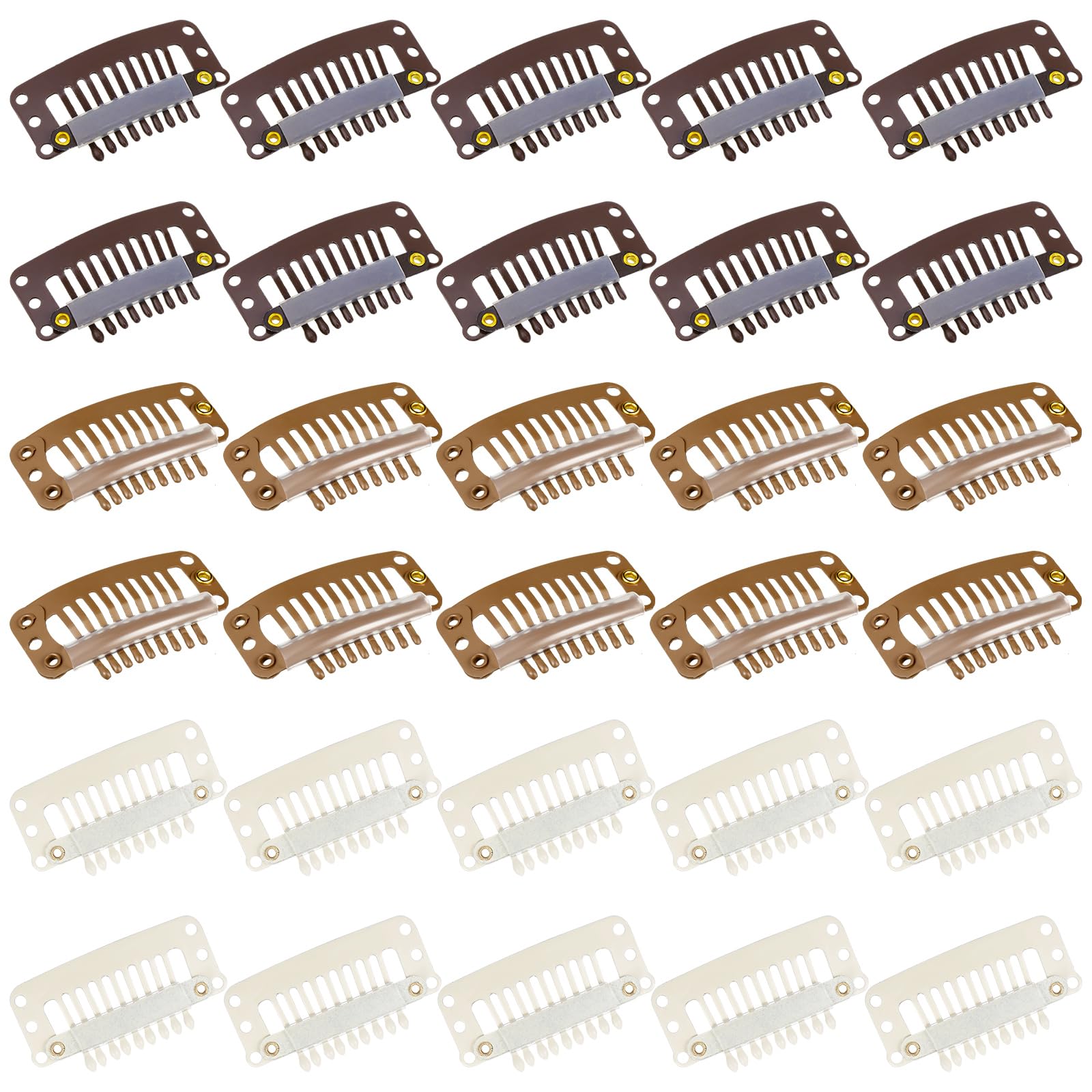 WILLBOND front view of 30-piece clip pack showing multicolor fasteners and quantity benefit