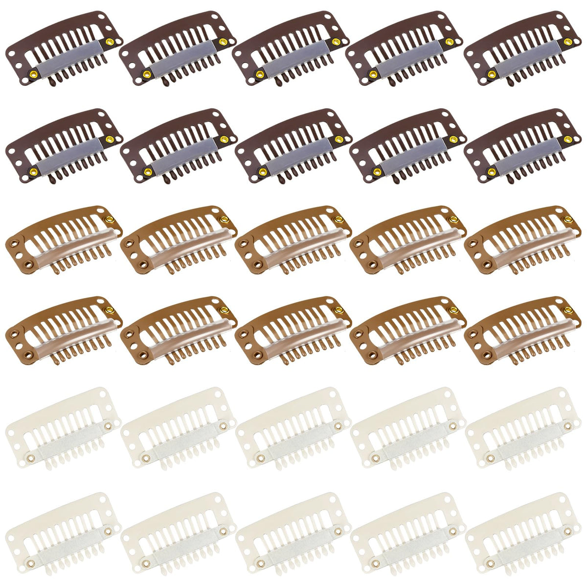 WILLBOND front view of 30-piece clip pack showing multicolor fasteners and quantity benefit