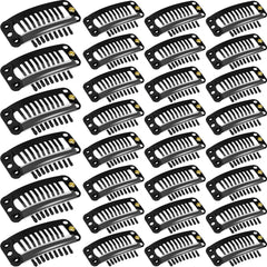WILLBOND front view of 30 black 32mm clips showing quantity and finish for reliable installs