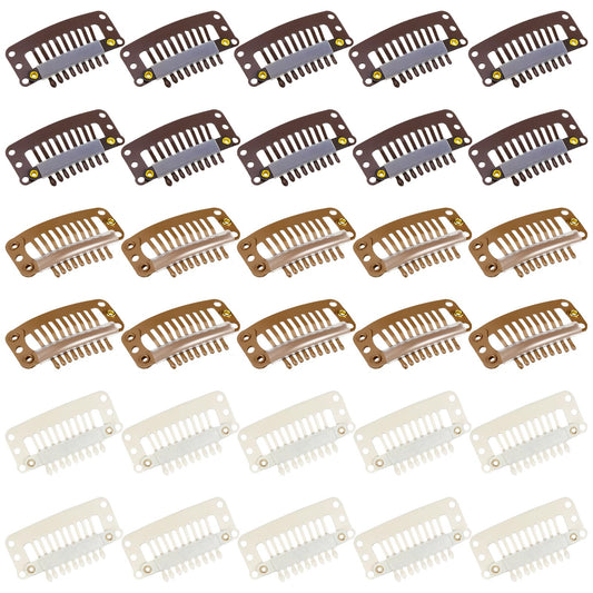 WILLBOND front view of 30-piece clip pack showing multicolor fasteners and quantity benefit
