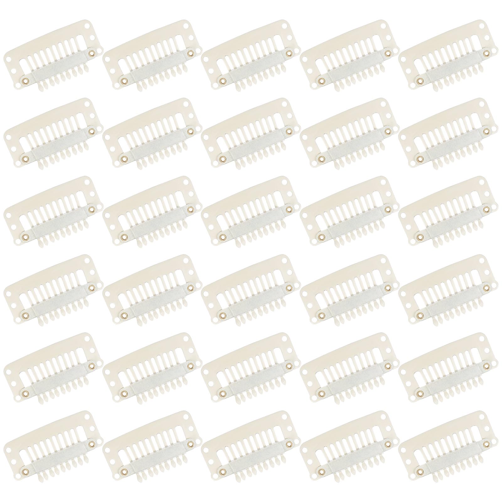 WILLBOND front packaging showing 30 beige and white hair extension clips for secure hold