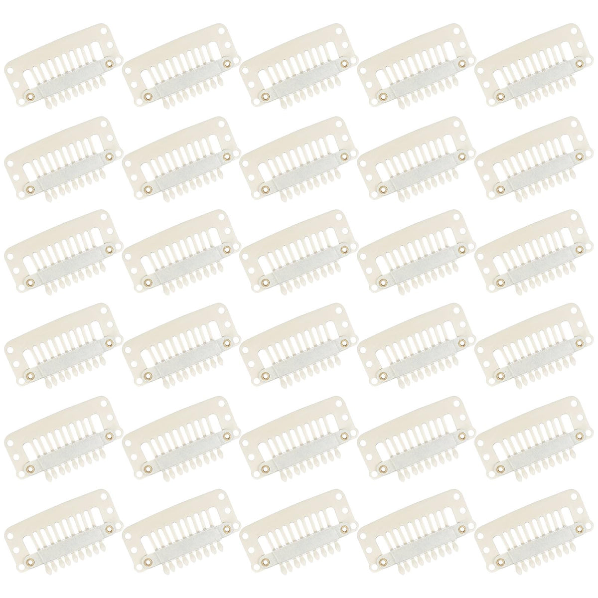 WILLBOND front packaging showing 30 beige and white hair extension clips for secure hold