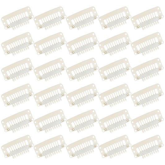WILLBOND front packaging showing 30 beige and white hair extension clips for secure hold