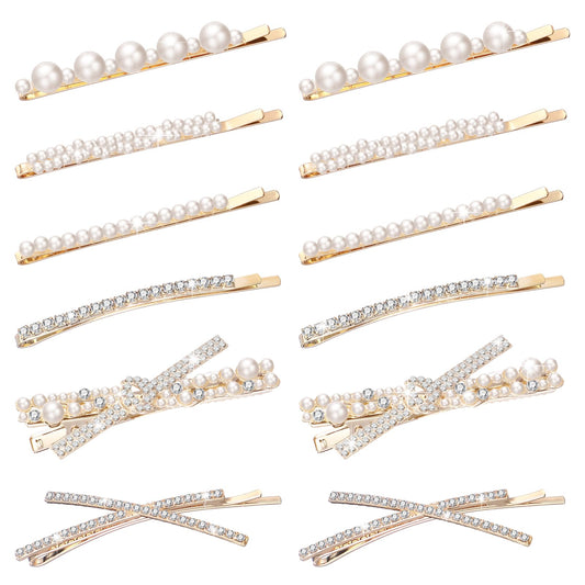 WILLBOND front packaging showing gold and white bobby pins for elegant styling