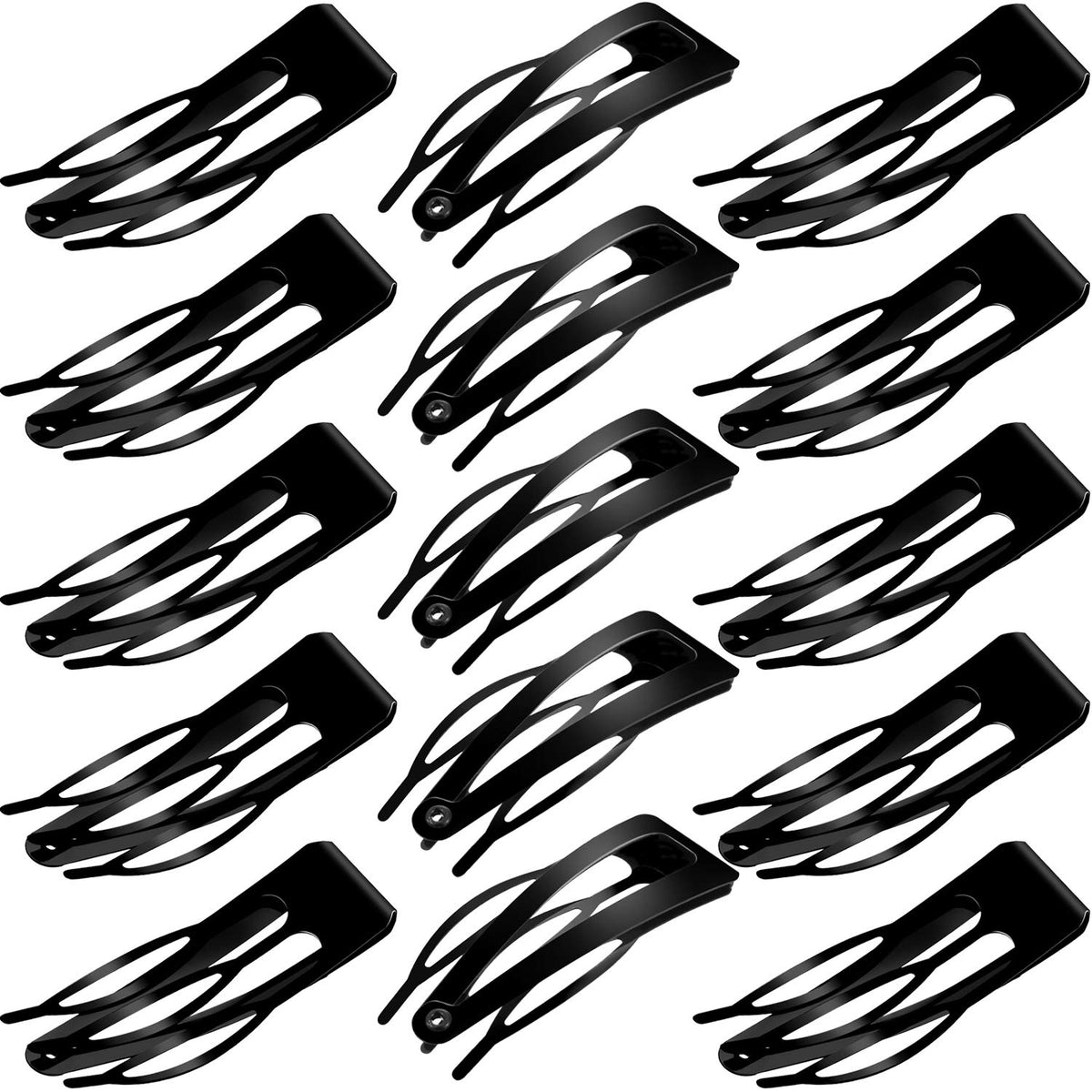 WILLBOND front view of 32-piece black clip pack showing quantity and convenience