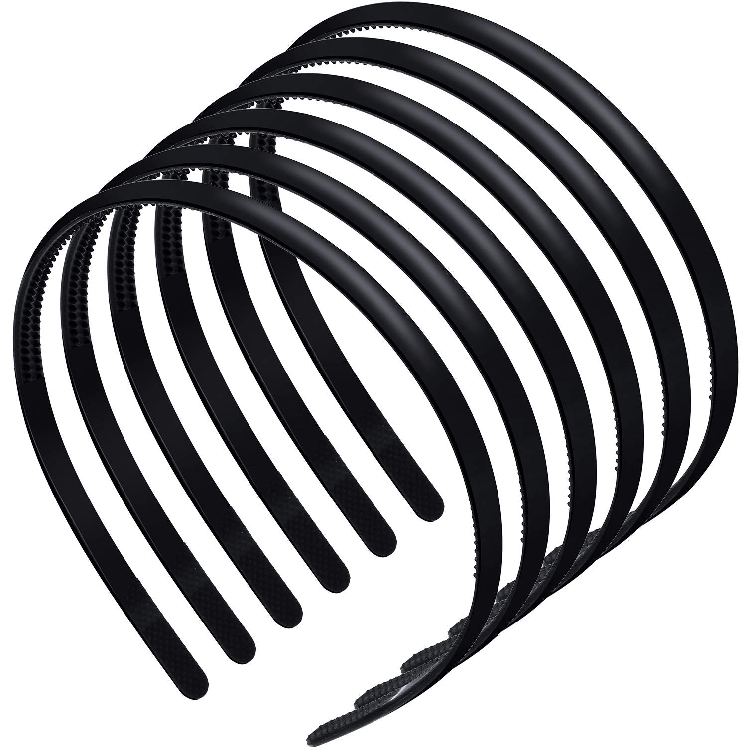 WILLBOND front view of six-piece headband pack showing colors and slim profile for versatile use
