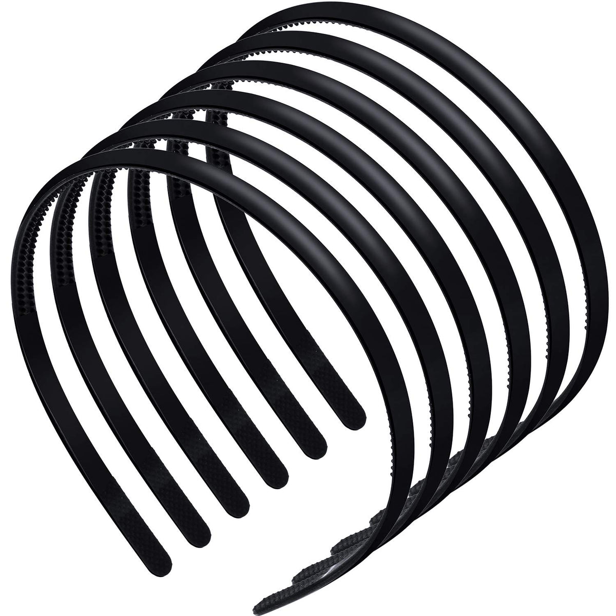 WILLBOND front view of six-piece headband pack showing colors and slim profile for versatile use