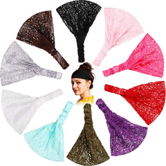WILLBOND front view of ten-color headwraps showing neat packaging and variety