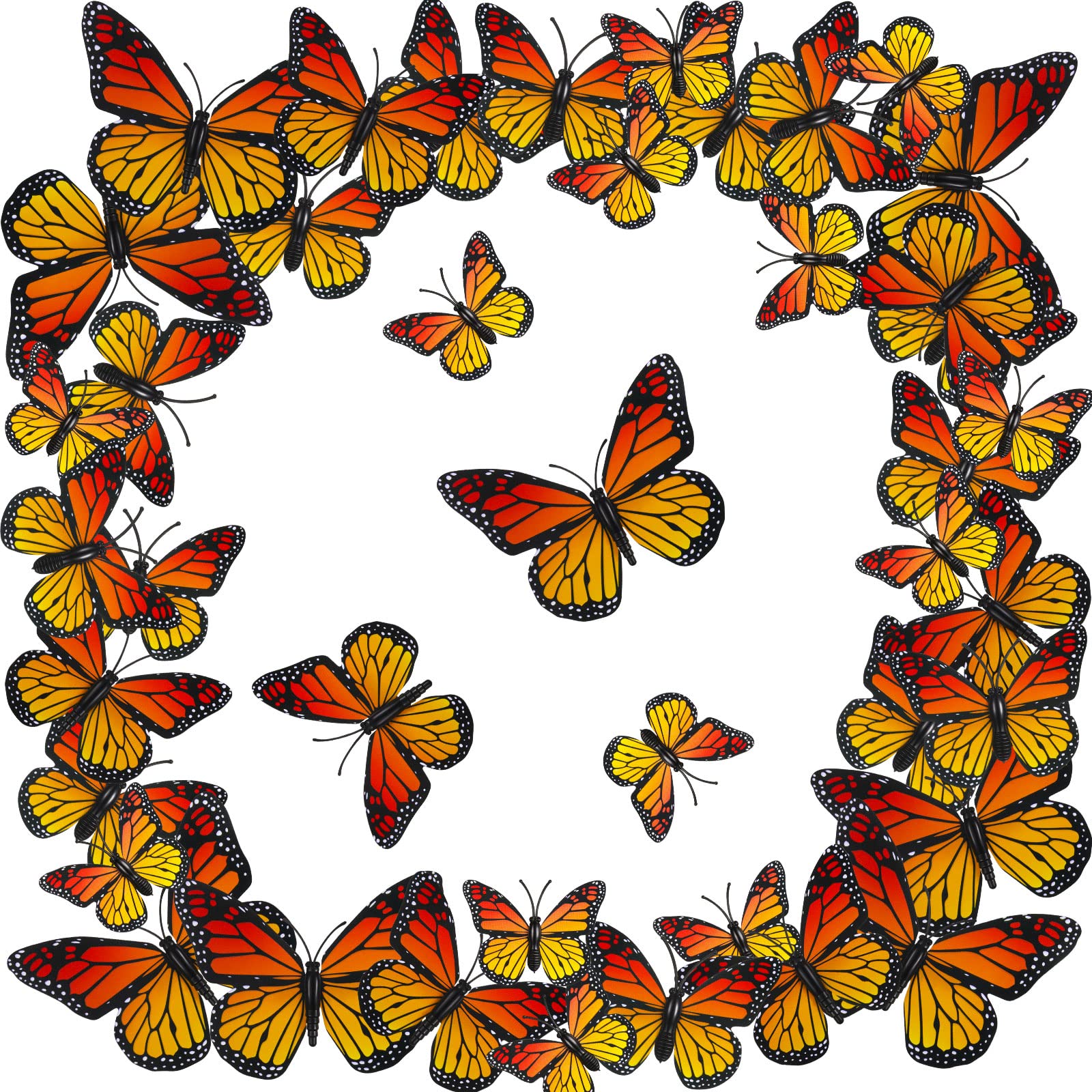 WILLBOND front packaging view showing 24 orange butterfly clips, easy selection benefit