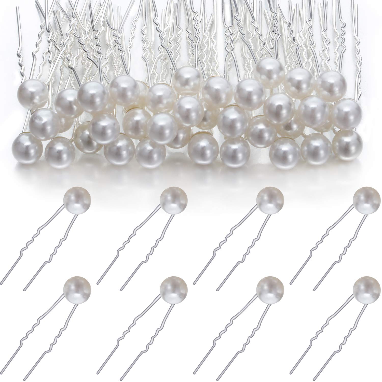 WILLBOND front packaging showing 40 pearl hair pins and elegant presentation