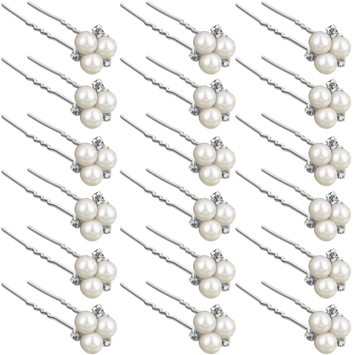 WILLBOND front view of 18-piece silver packet showing elegant pins and quantity benefit
