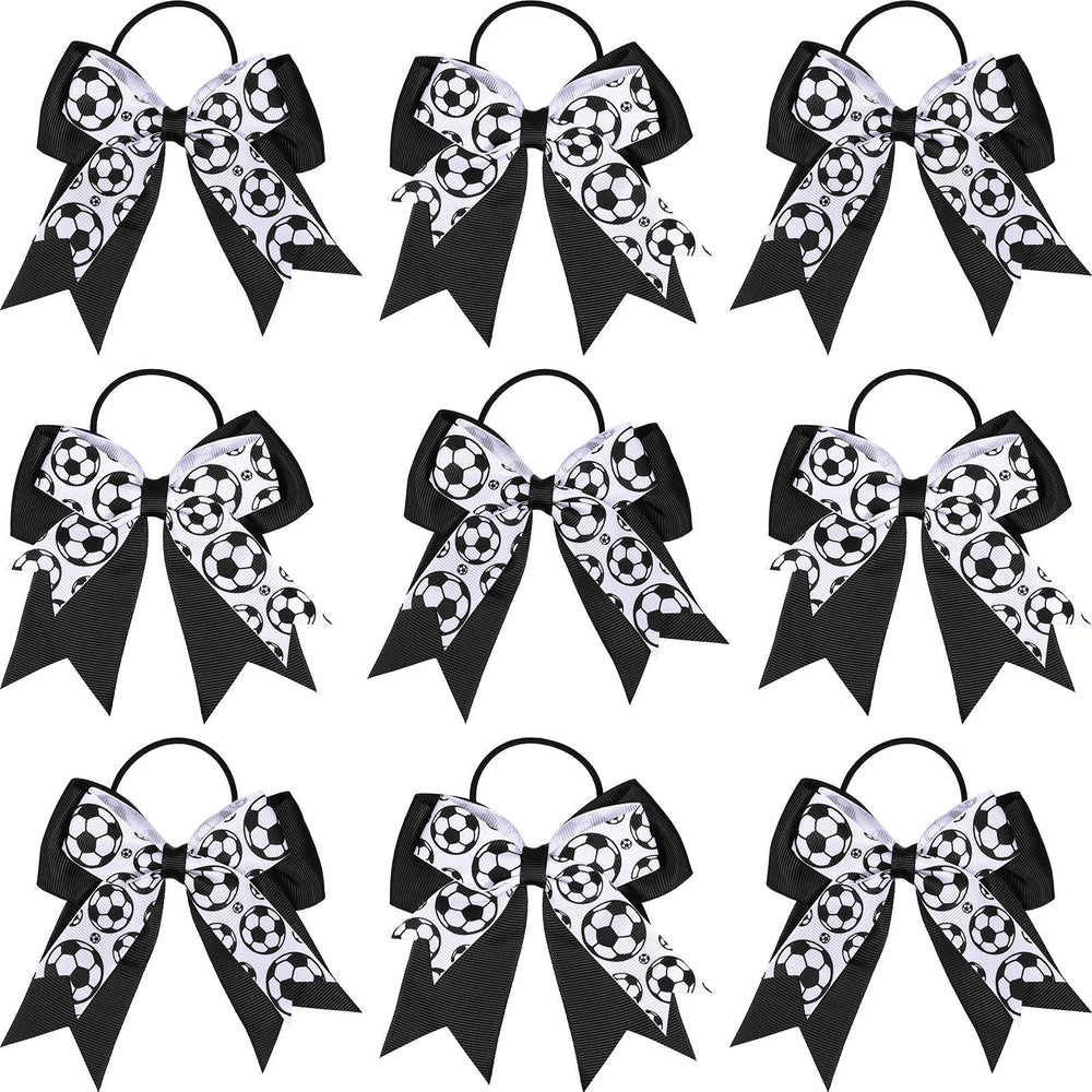 WILLBOND front packaging showing 10 soccer hair bows, organized for quick selection and gifting