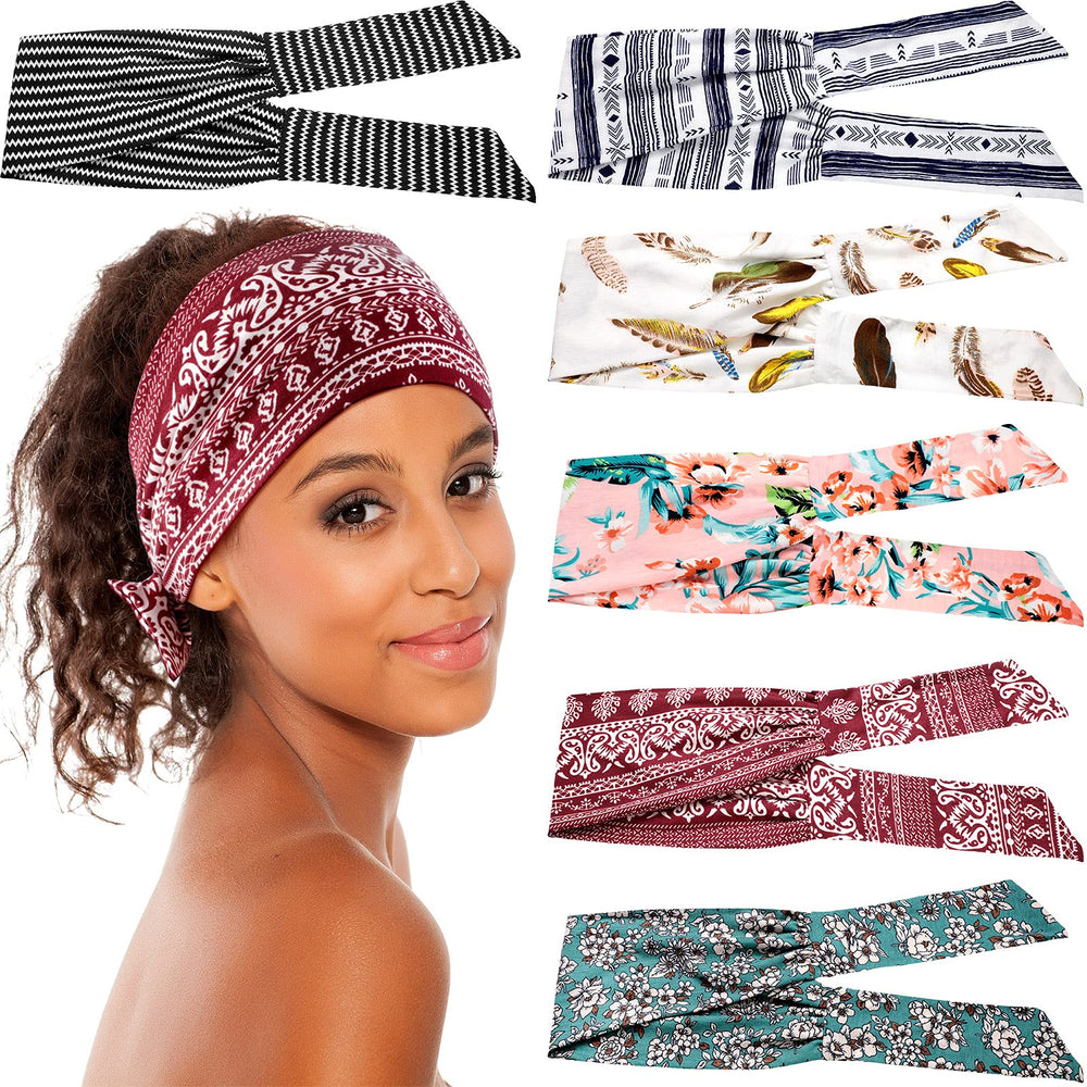 WILLBOND front view of six headbands showing patterns and packaging, quick wardrobe update