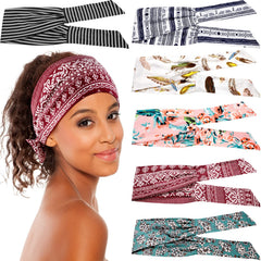 WILLBOND front view of six headbands showing patterns and packaging, quick wardrobe update