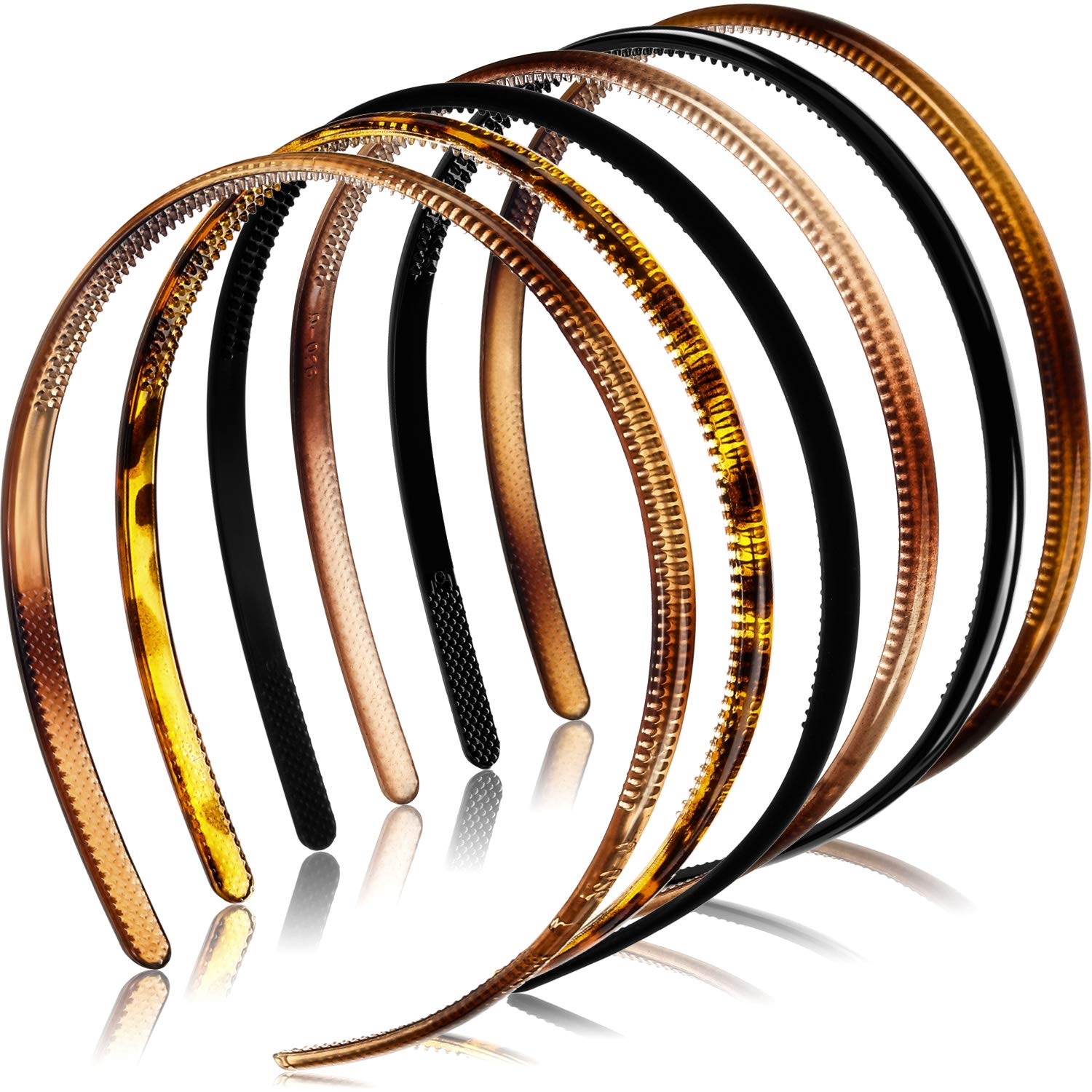 WILLBOND front view of six-color headband pack showing variety and convenience