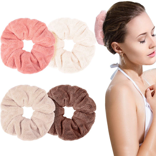 WILLBOND front view bright microfiber scrunchies showing colors and bundle benefit