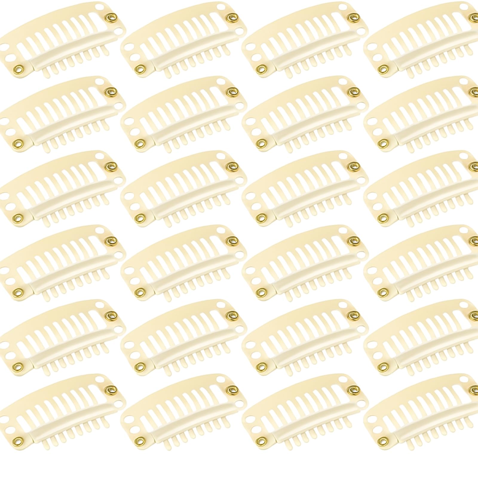 WILLBOND front view of 30-piece beige clip pack showing quantity and compact design, convenient supply