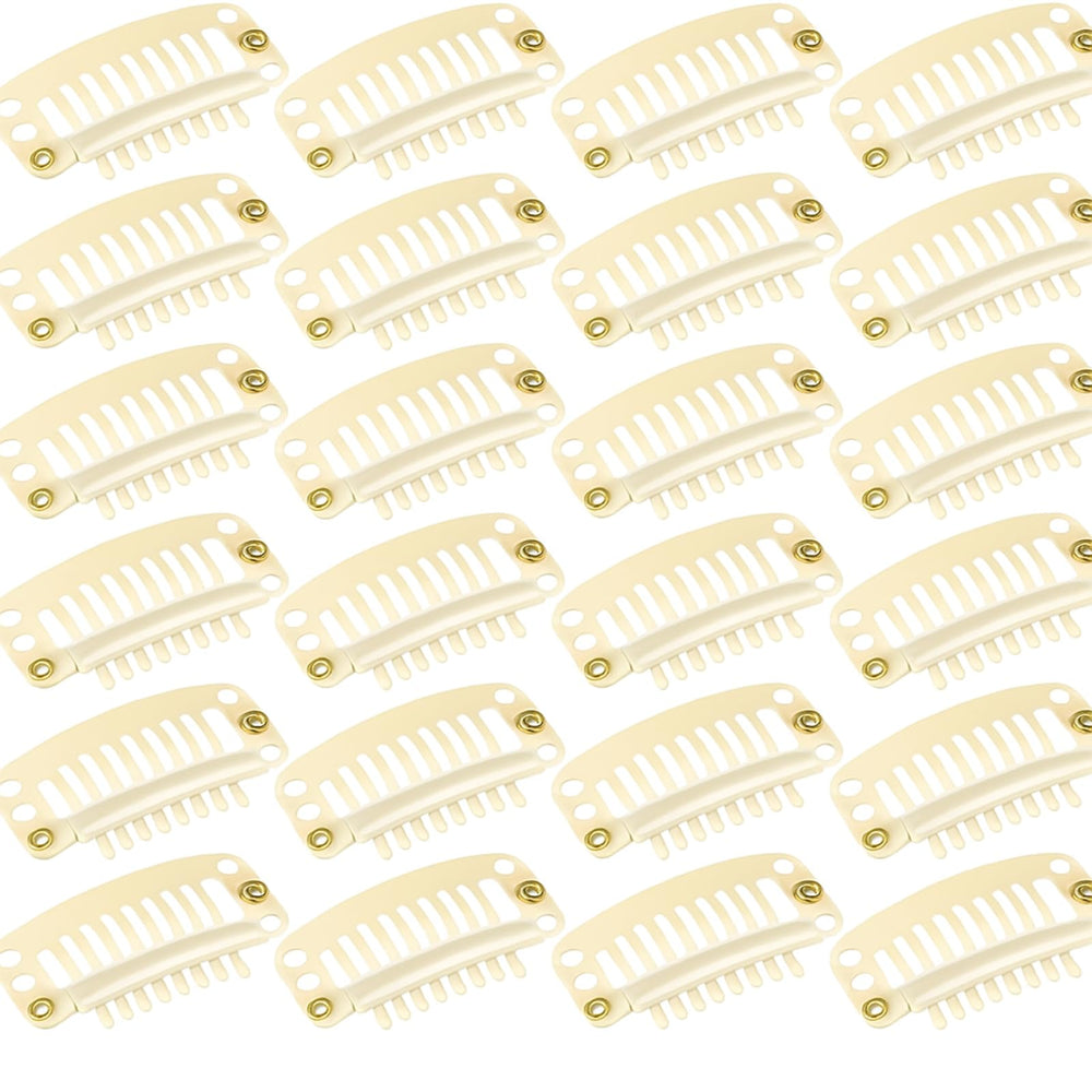 WILLBOND front view of 30-piece beige clip pack showing quantity and compact design, convenient supply