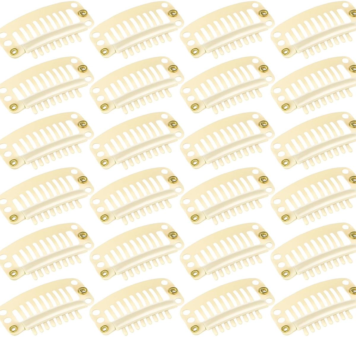 WILLBOND front view of 30-piece beige clip pack showing quantity and compact design, convenient supply