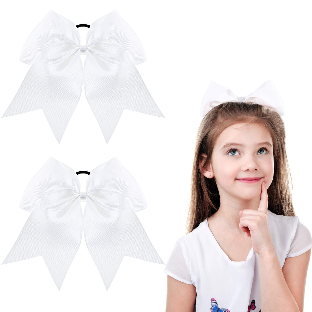 WILLBOND front view white jumbo bow showing clean team-ready style