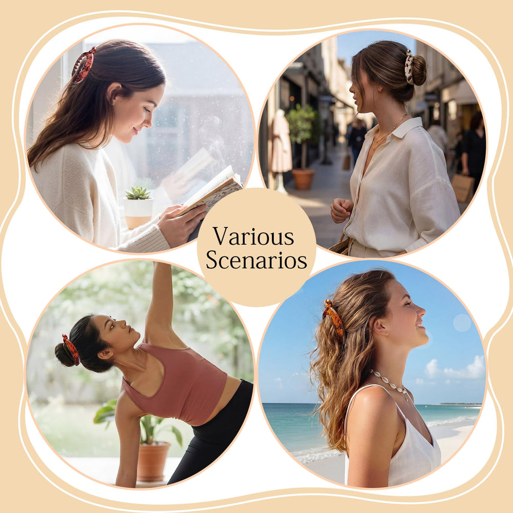 WILLBOND clip securing half-up hairstyle demonstrating reliable hold during wear benefit