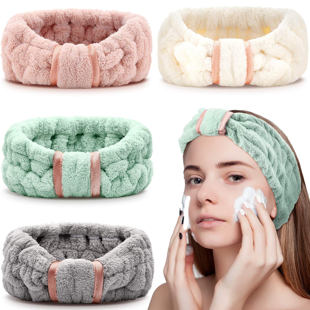 WILLBOND front view of four headbands showing colors and packaging benefit convenience