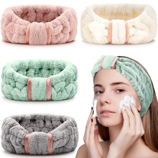 WILLBOND front view of four headbands showing colors and packaging benefit convenience