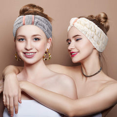 WILLBOND stacked headbands in pink green white grey showing color options benefit versatile set