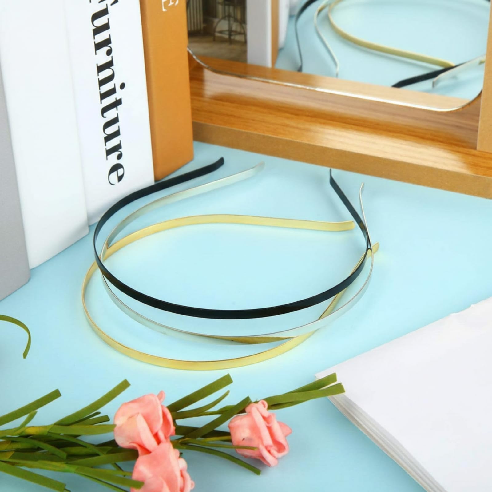 WILLBOND headbands stored neatly in drawer demonstrating compact portability