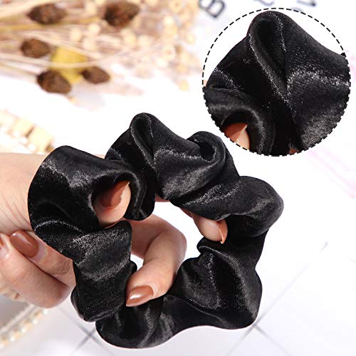WILLBOND scrunchie holding a sleek ponytail demonstrating gentle grip and polished look