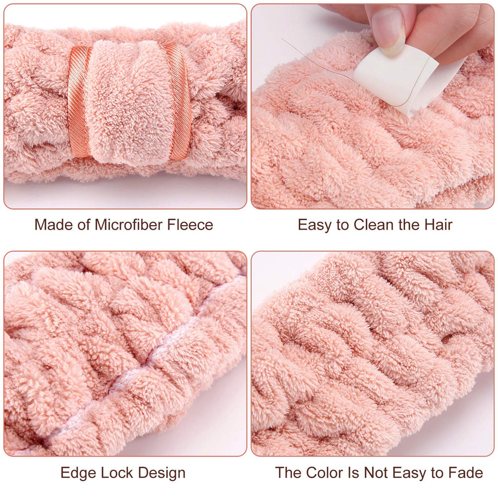 WILLBOND headband in use during facial routine showing hands-free skincare convenience