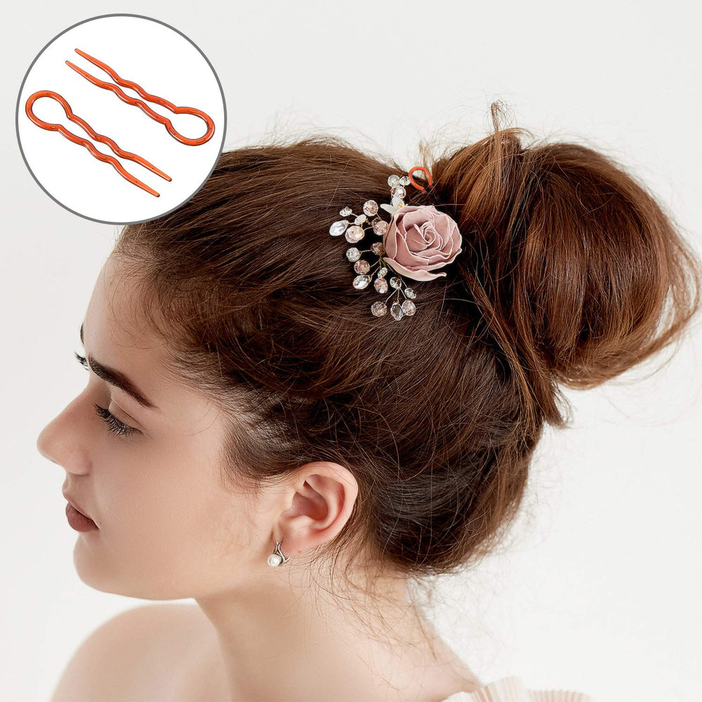 WILLBOND hair pins used in wedding hairstyle showing professional-ready results
