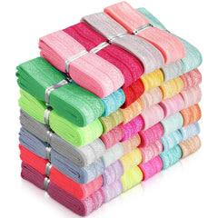 WILLBOND pack front display showing 40 pastel fold over elastics, fast project starts