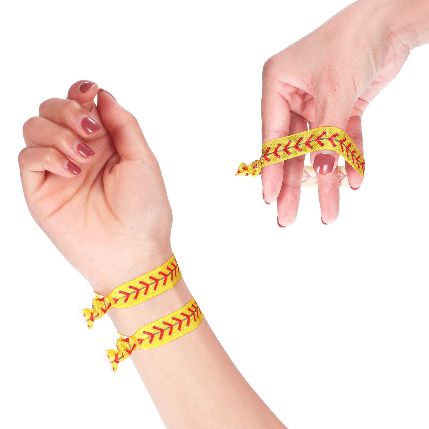 WILLBOND hair tie holding ponytail during sport showing secure hold