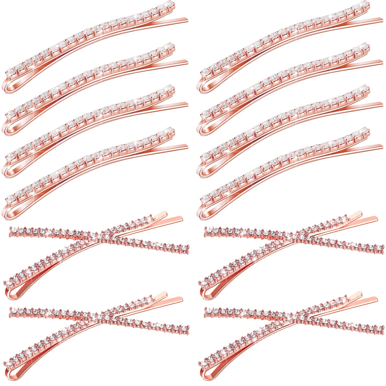 WILLBOND rose gold front packaging showing 12 clips and elegant presentation