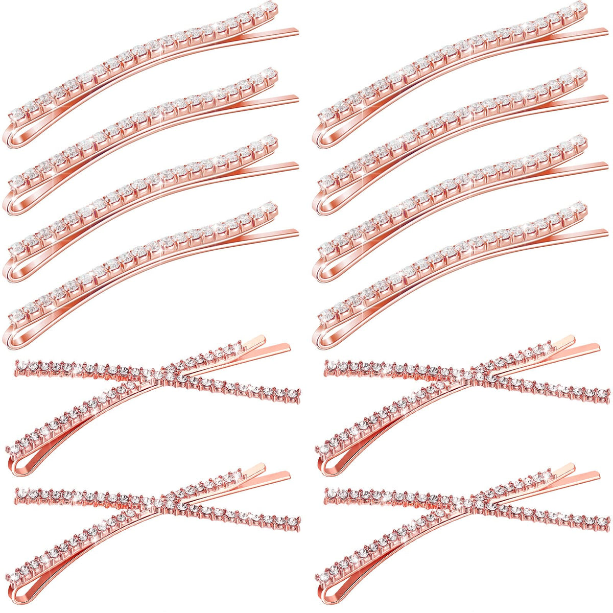 WILLBOND rose gold front packaging showing 12 clips and elegant presentation