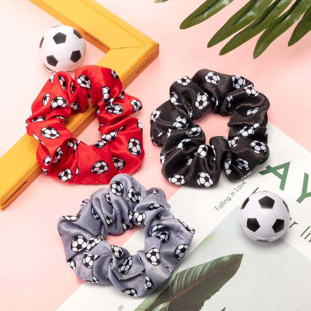 WILLBOND scrunchie next to a hand for size comparison, compact and travel-friendly