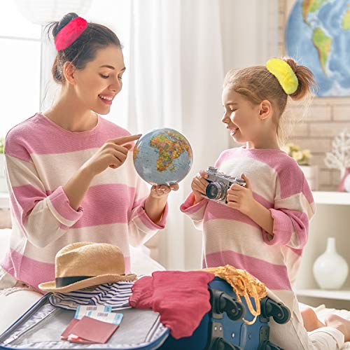 WILLBOND scrunchie held in hand showing size and flexible elastic for easy use