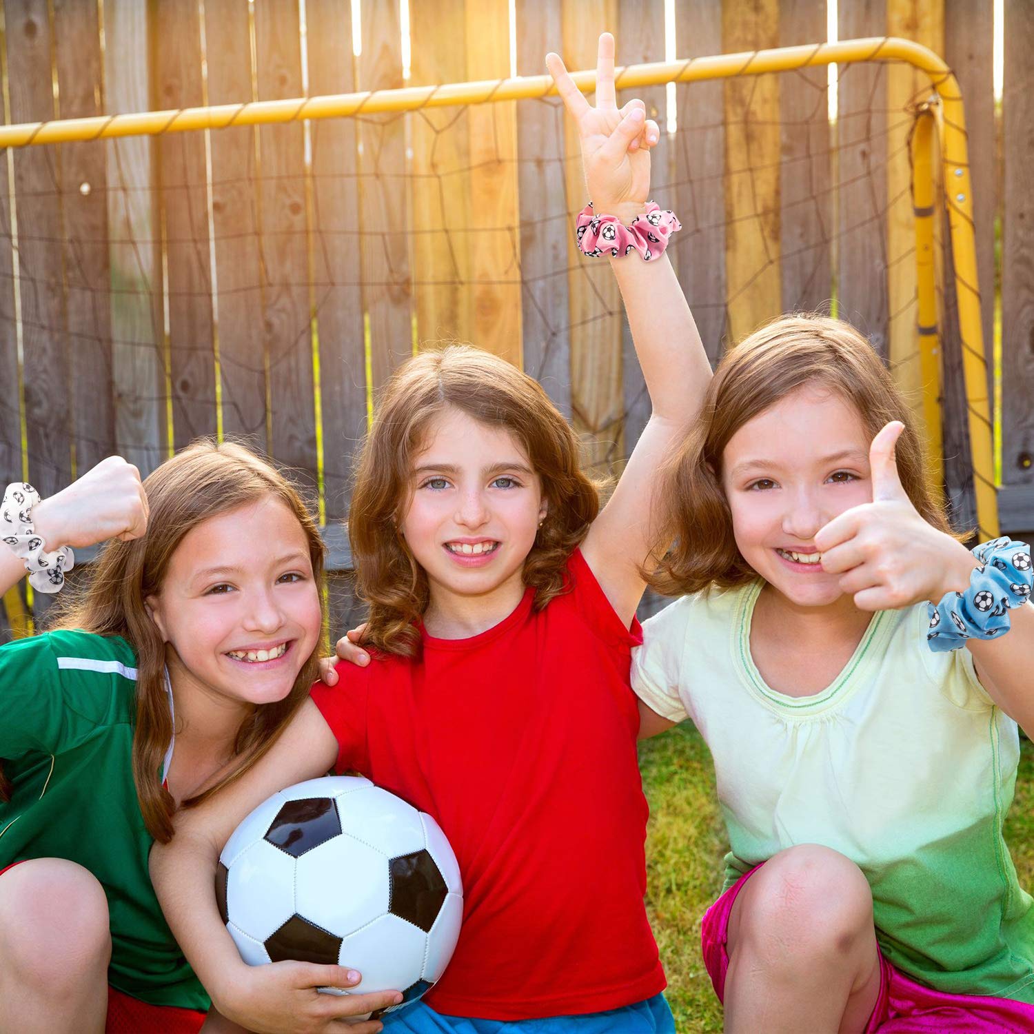 WILLBOND scrunchie worn on wrist as accessory, keeps a spare hair tie handy during play