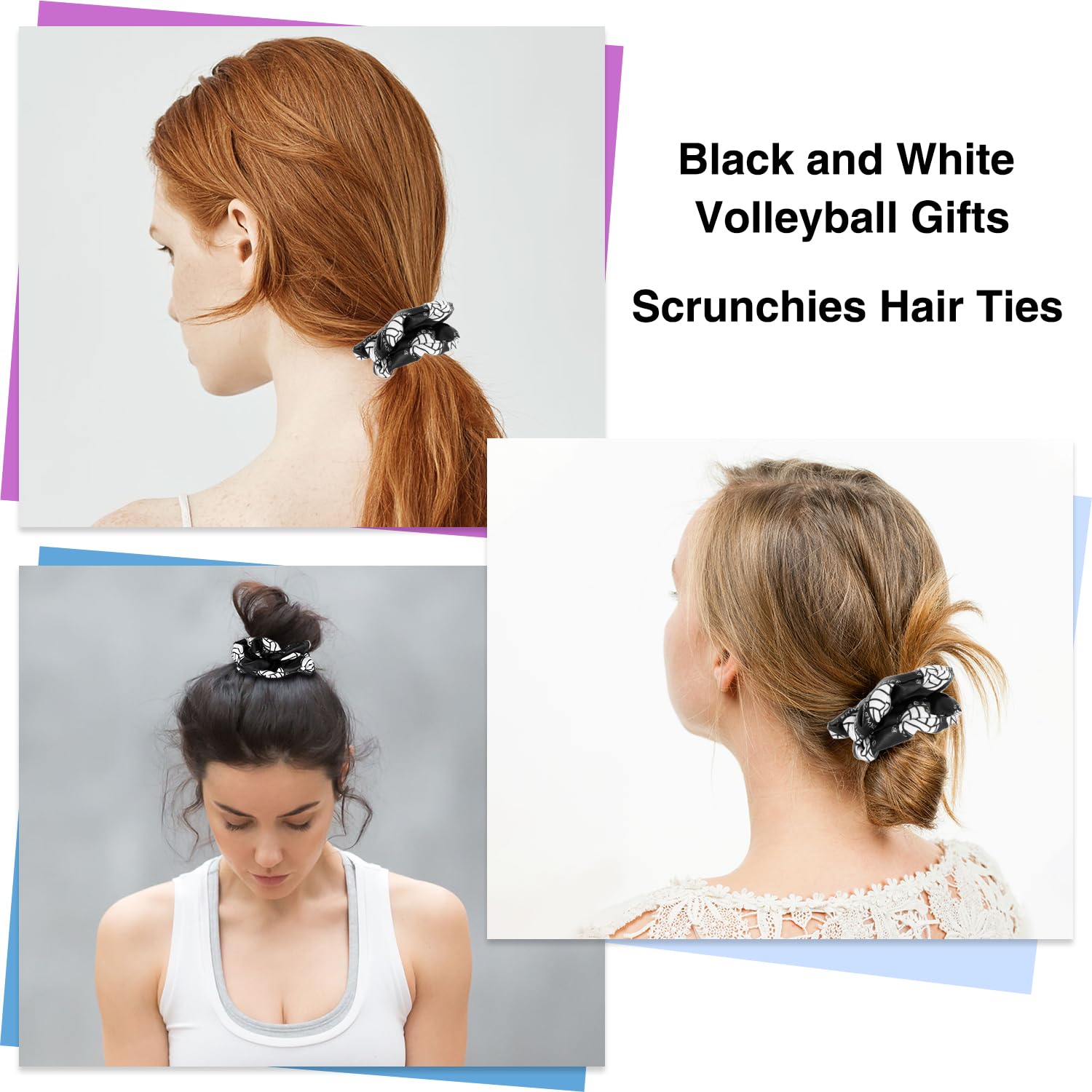 WILLBOND stretched scrunchie revealing elastic core for strong hold and rebound