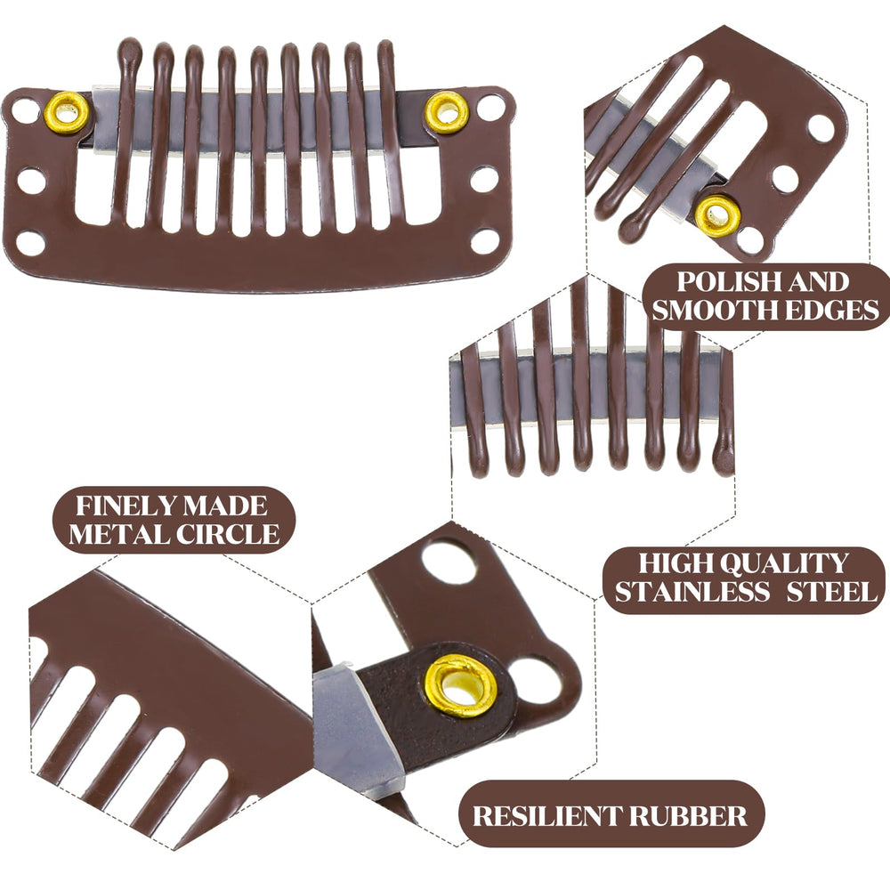 WILLBOND silicone bar detail on clip protecting hair and reducing irritation