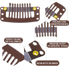 WILLBOND silicone bar detail on clip protecting hair and reducing irritation