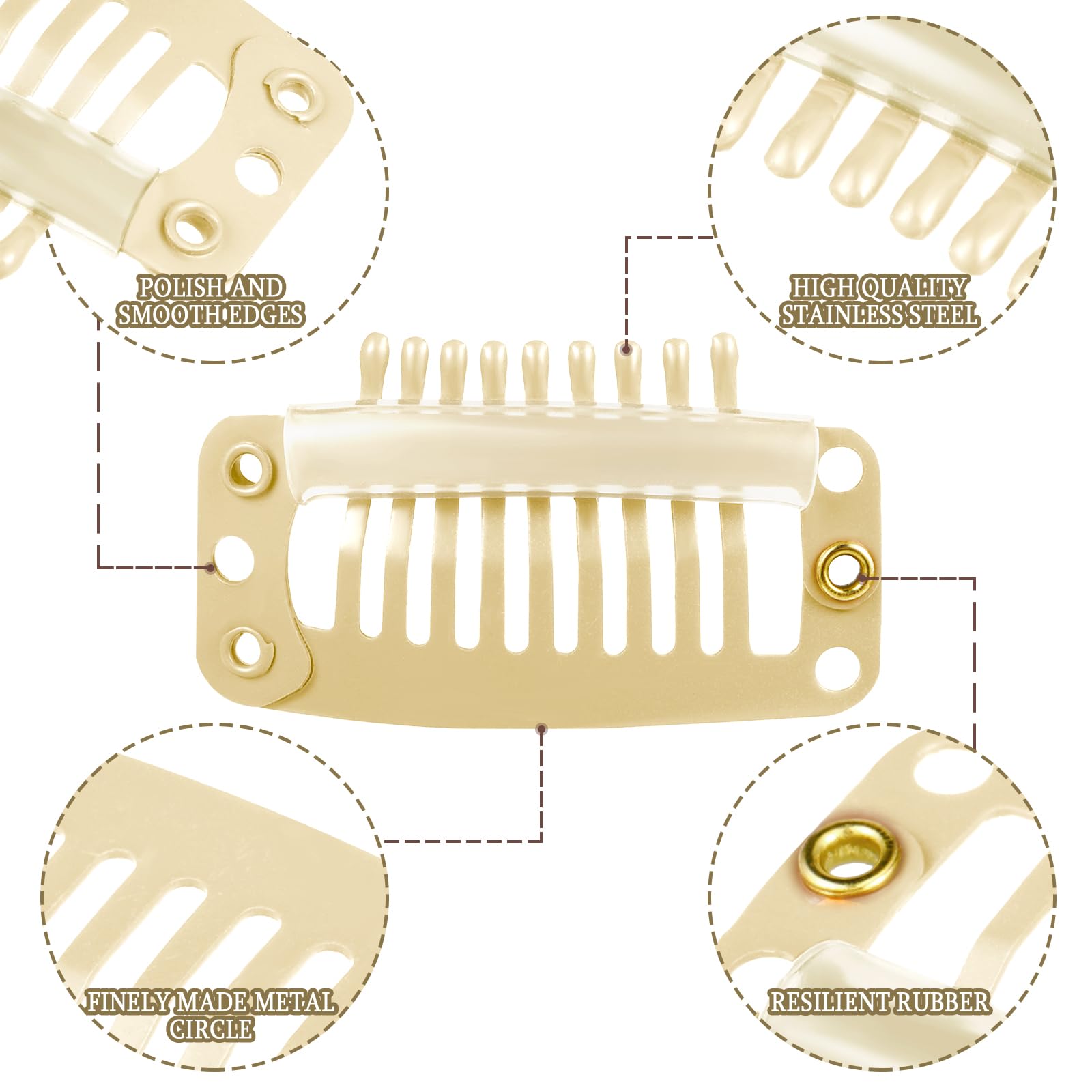 WILLBOND silicone strip detail protecting hair and adding non-slip benefit